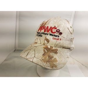 PPWC UNION Public Private Trucker Hat Strapback Baseball Camo Canada Local 9